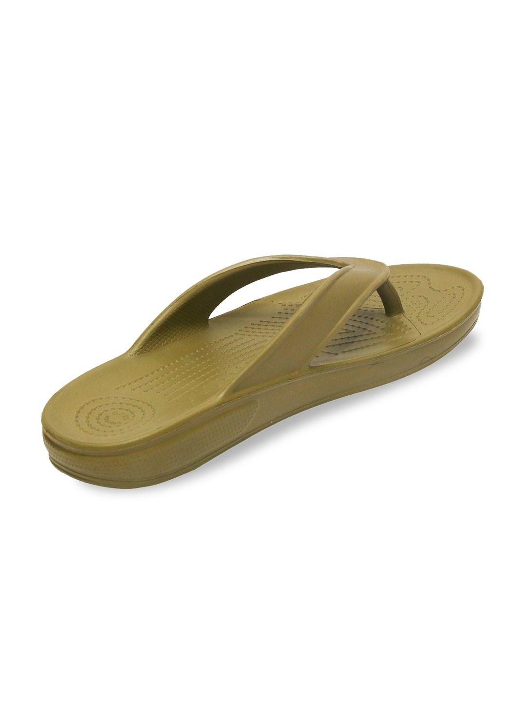 abros men khaki rubber thong flip flops