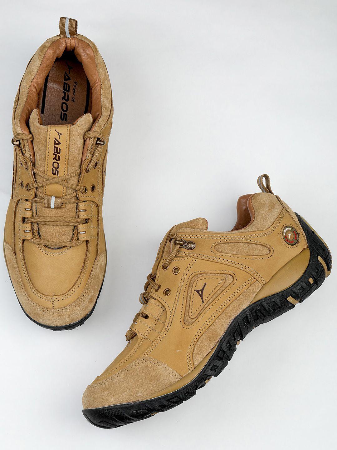 abros men suede leather outdoor shoes