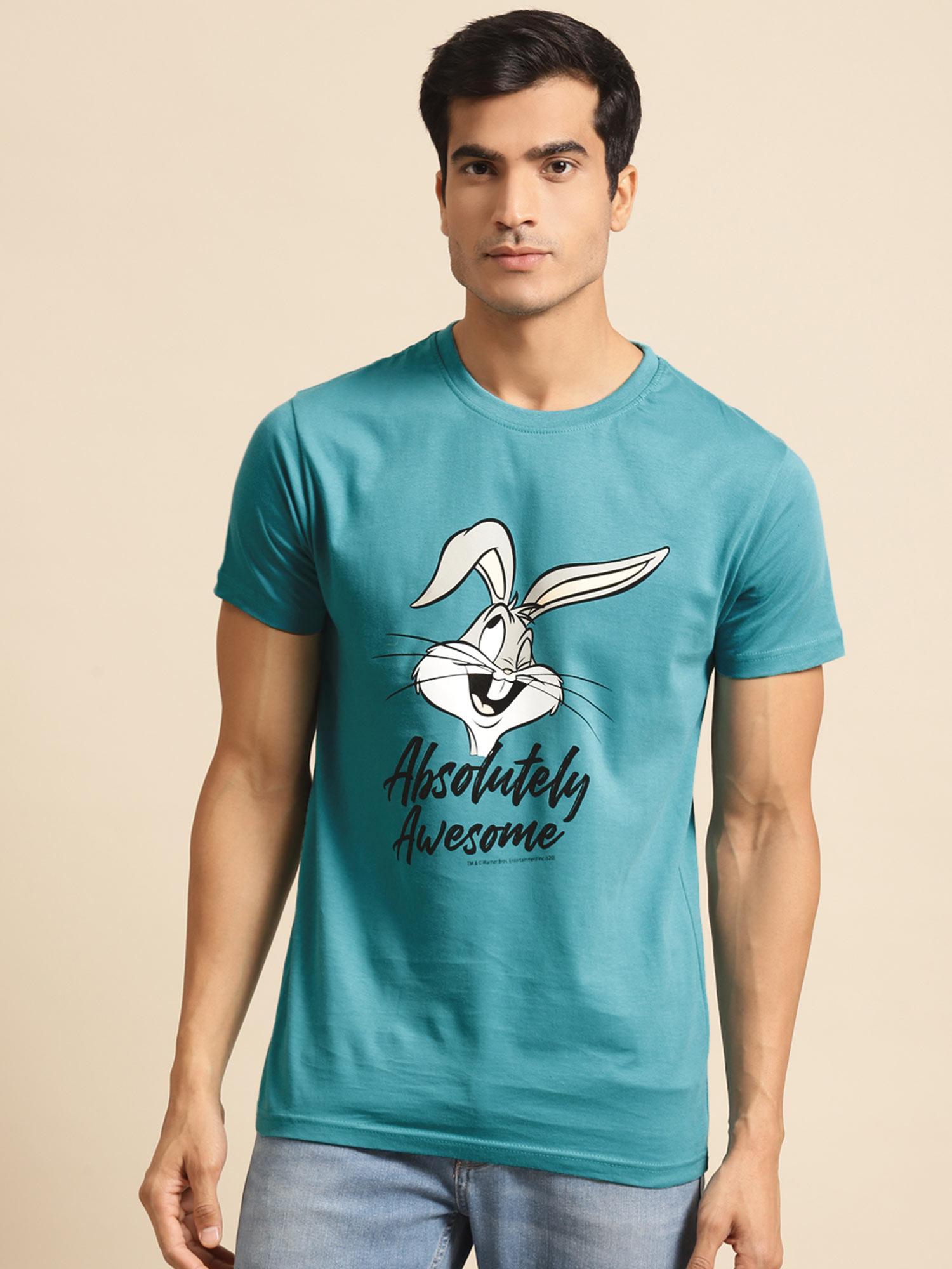 absolutely awesome bunny half sleeve t-shirt