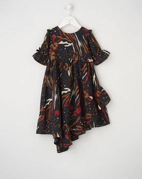 abstract a-line dress