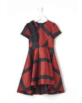abstract a-line dress