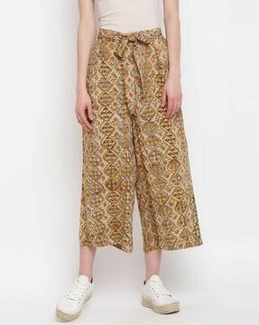 abstract pant with drawstrings