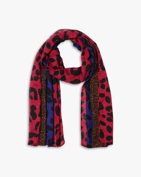 abstract print scarf