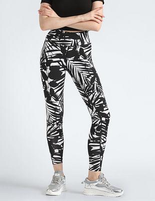 abstract print skinny fit leggings