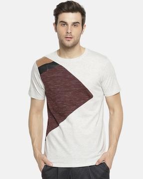 abstract  regular fit  t-shirt