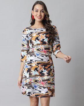 abstract a-line dress