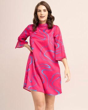 abstract a-line dress