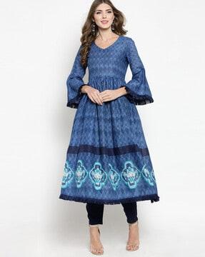 abstract anarkali kurta