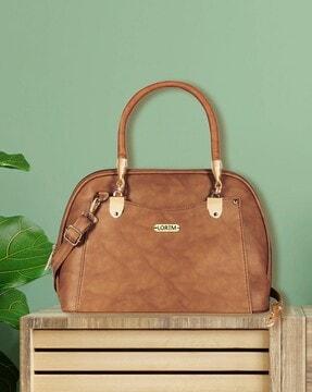 abstract handbag with detachable strap