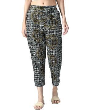 abstract high rise pants