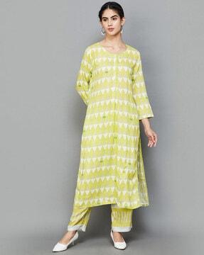 abstract kurta set