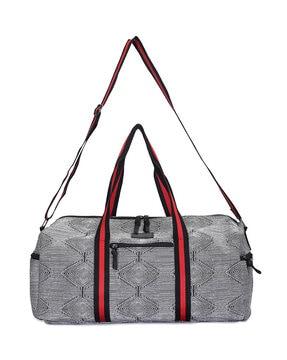 abstract pattern duffle bag