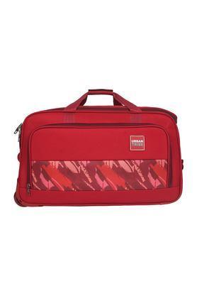 abstract polyester tsa lock cirrus duffle trolley set of 3 - maroon