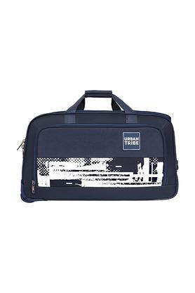 abstract polyester tsa lock oliver duffle trolley 20 inch - navy