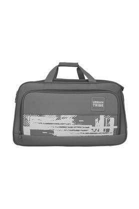 abstract polyester tsa lock oliver duffle trolley 22 inch - grey