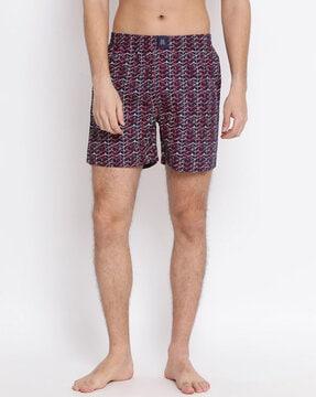 abstract print boxers