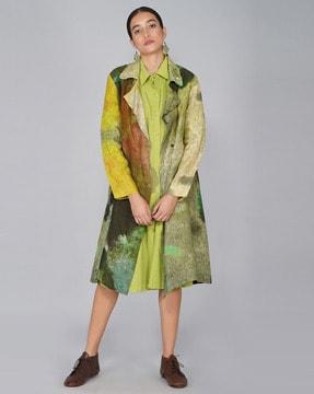 abstract print jacket