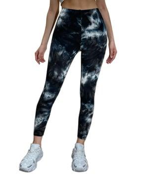 abstract print jeggings