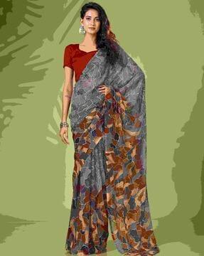 abstract print ready to wear saree