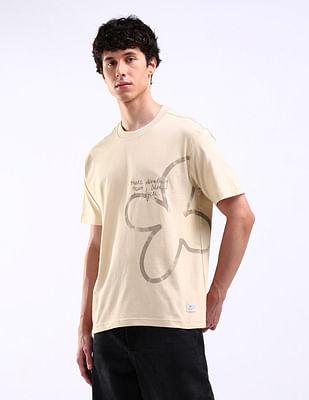 abstract print relaxed fit t-shirt