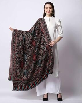 abstract print shawl