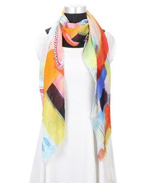 abstract printed regular scarf