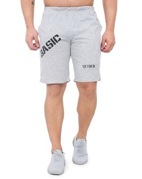abstract regular fit shorts