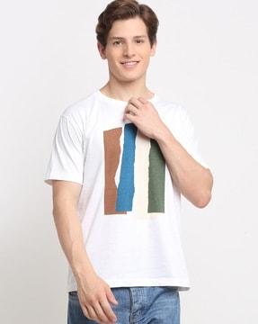 abstract regular fit t-shirt