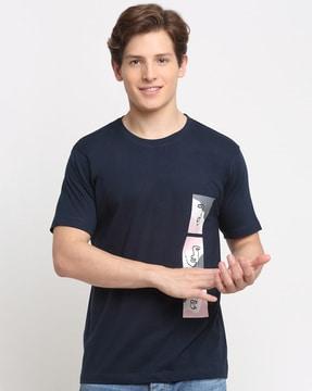 abstract regular fit t-shirt