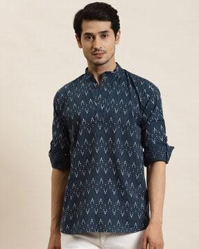 abstract short kurta