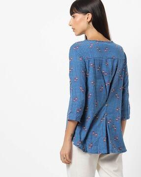 abstract slim fit shirt