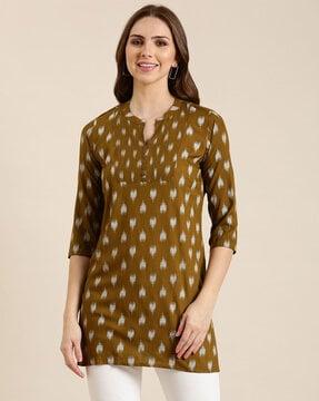 abstract straight kurti