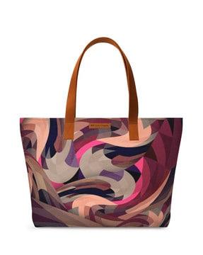 abstract tote handbag