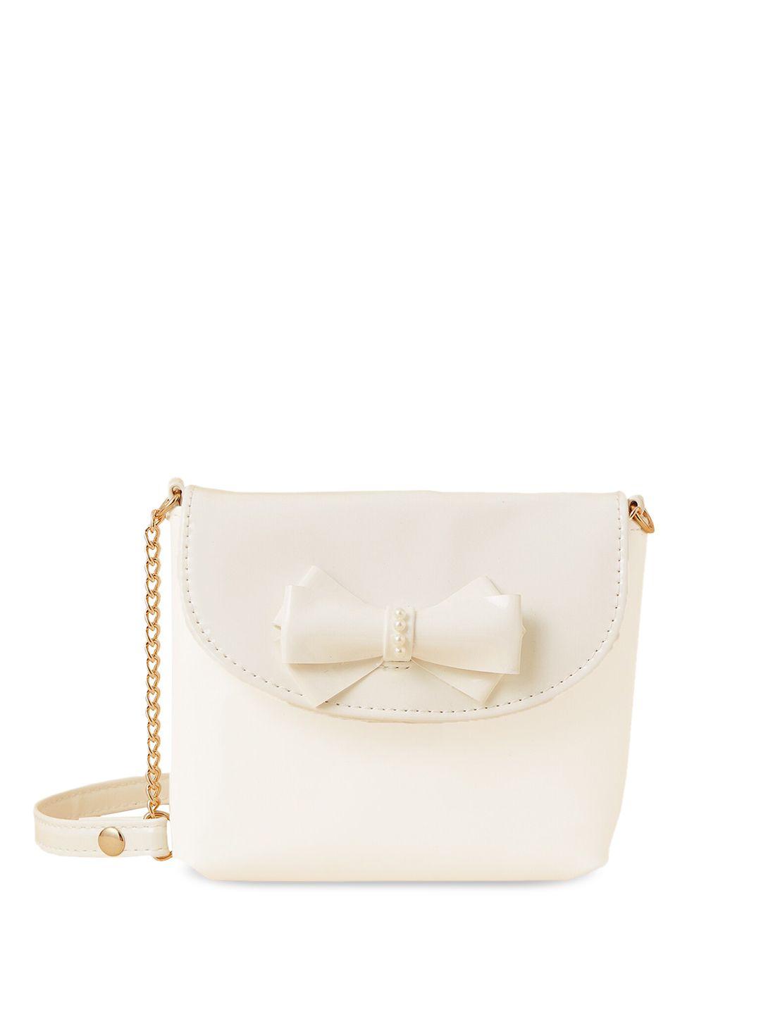 accessorize girls bow detail structured sling bag