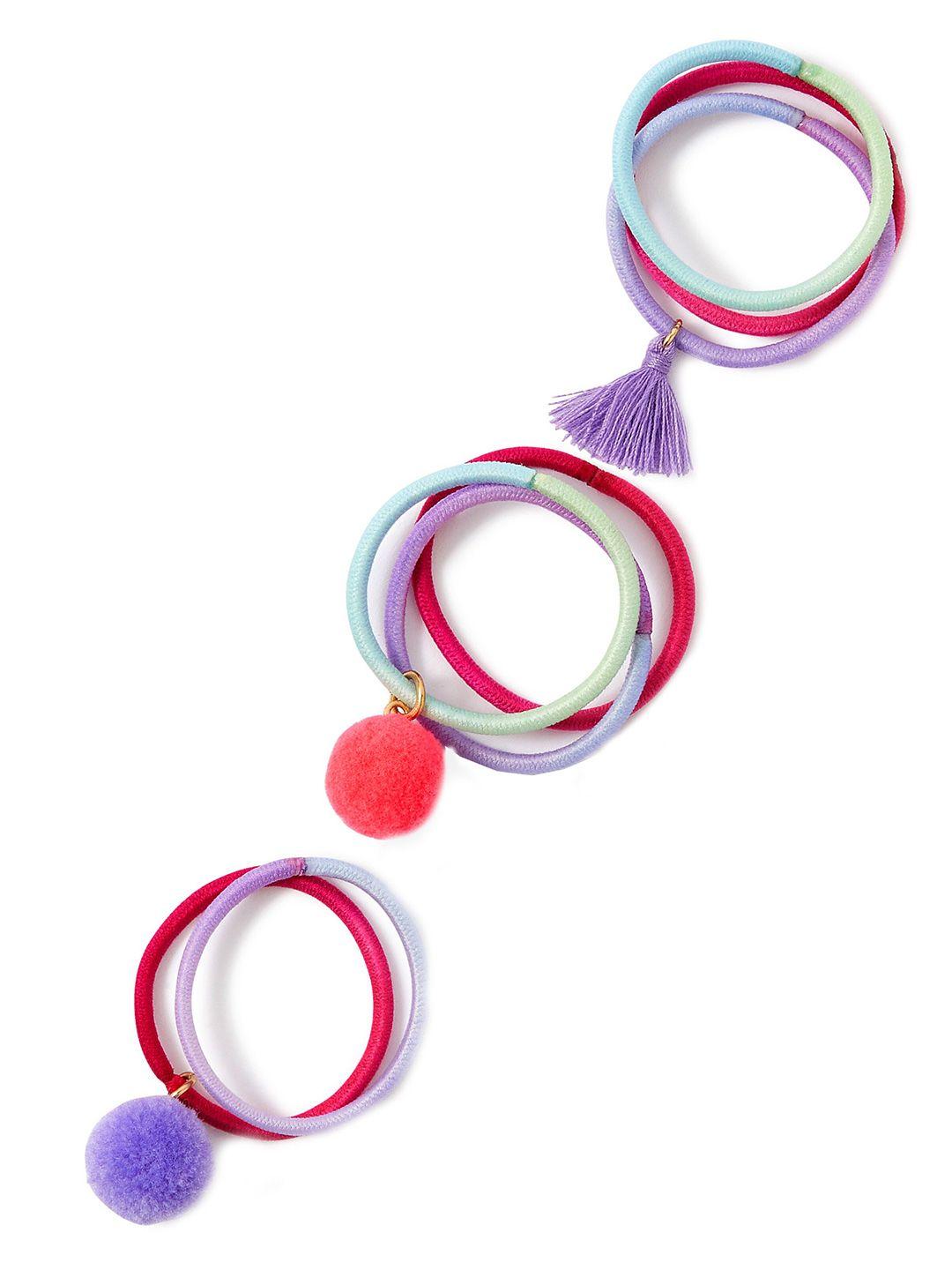 accessorize girls set of 3 ponytail holders