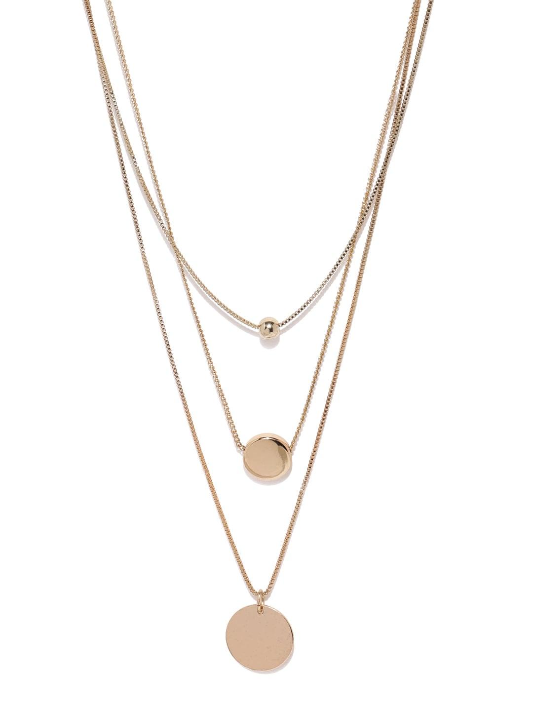 accessorize gold-toned layered necklace