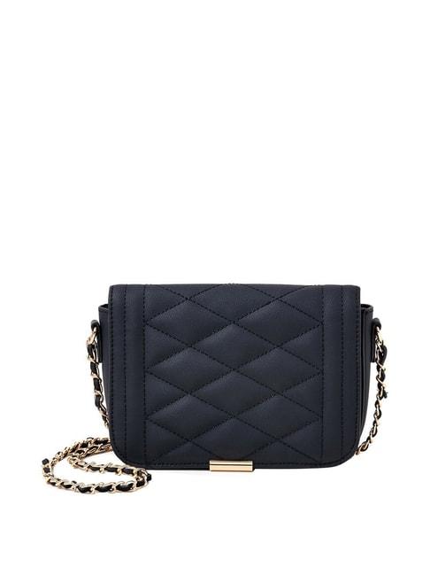 accessorize london navy quilted small sling bag