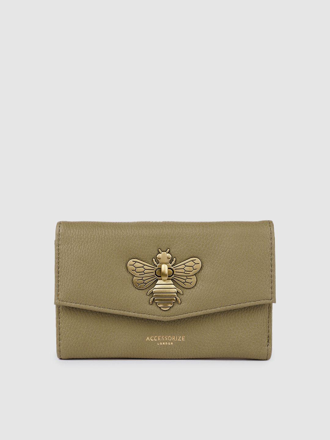 accessorize women khaki envelope wallet