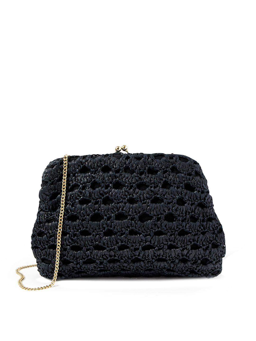 accessorize black swagger handheld bag