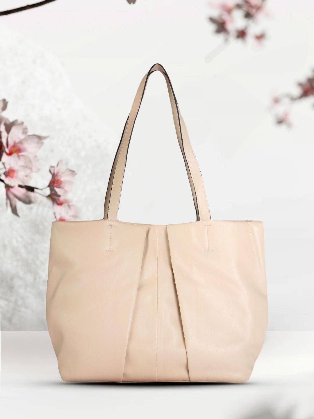 accessorize cream-coloured oversized savannah pleated slouch shopper tote bag