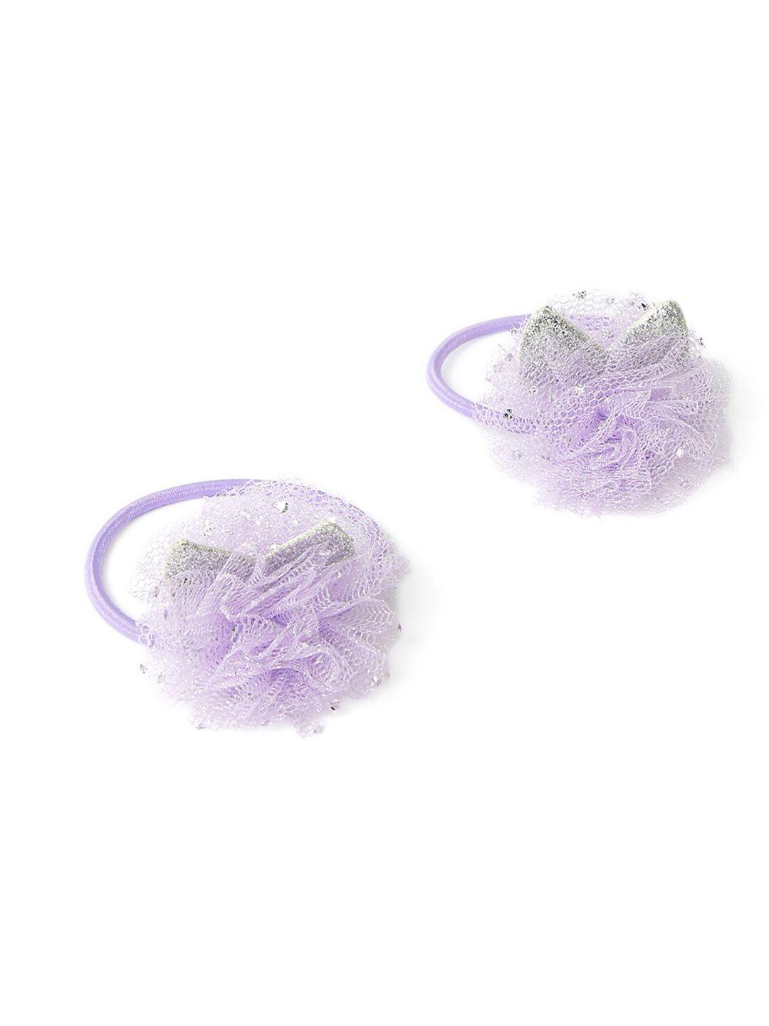 accessorize girls set of 2 embellished ponytail holders