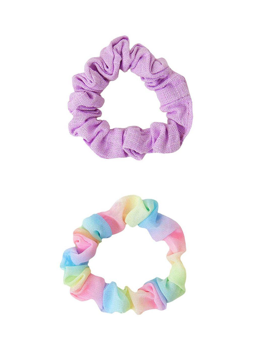 accessorize girls set of 2 ombre scrunchy ponytail holders