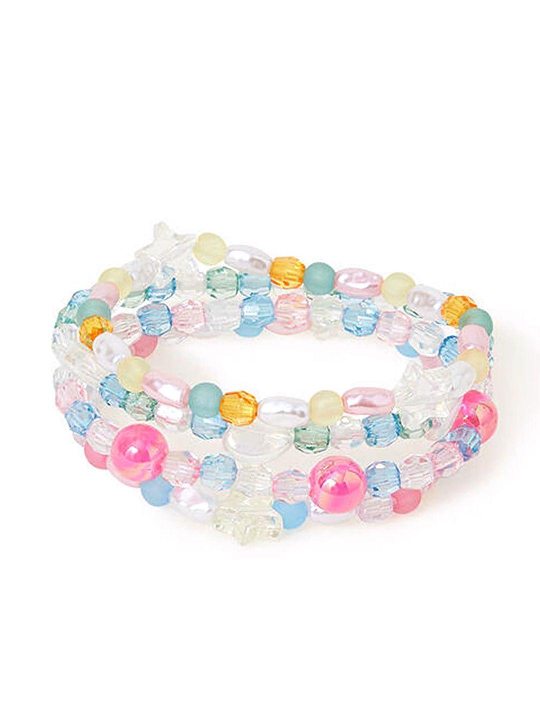 accessorize girls set of 4 beaded bracelet