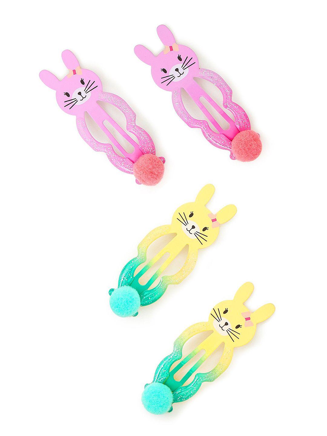 accessorize girls set of 4 embellished tic tac hair clip