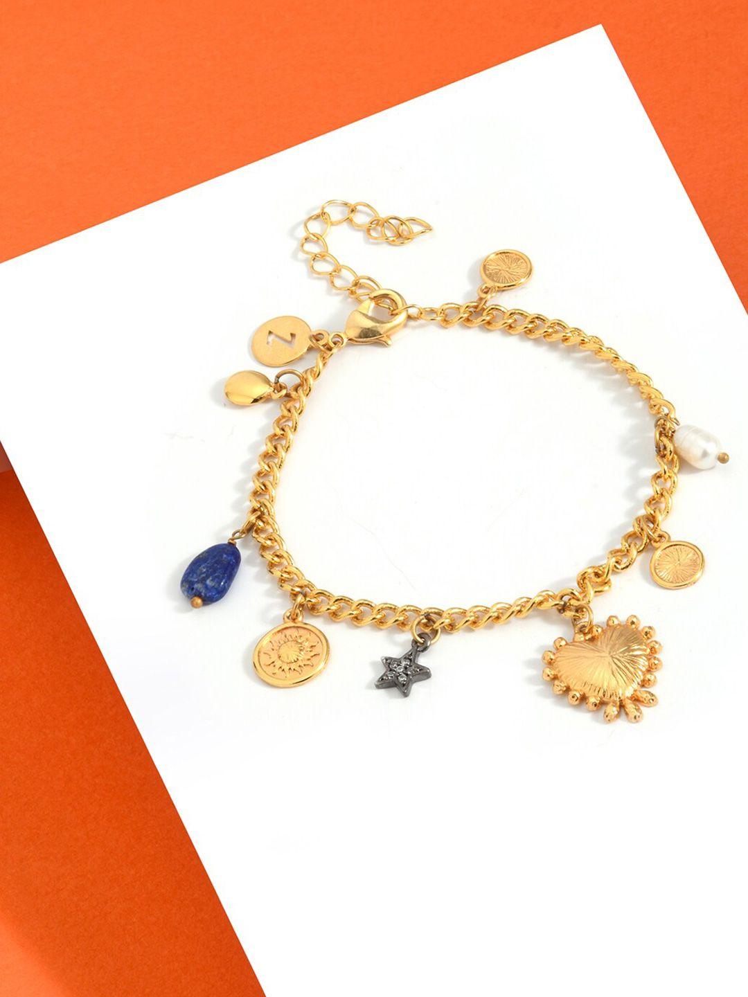 accessorize gold plated grecian charm bracelet