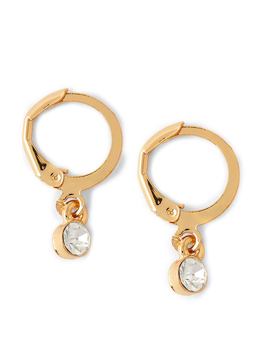 accessorize london transparent contemporary studs earrings