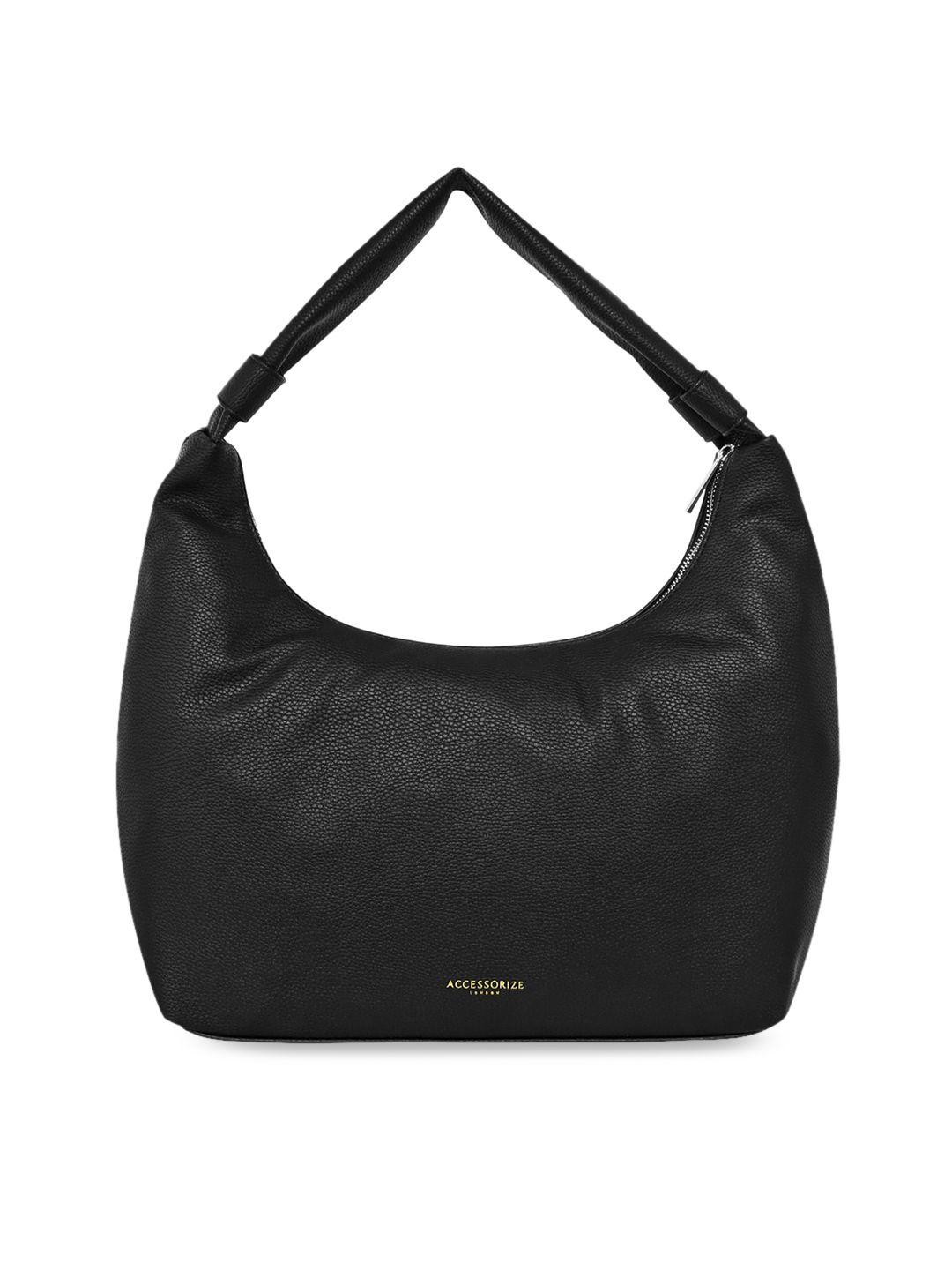accessorize london women faux leather large scoop hobo bag