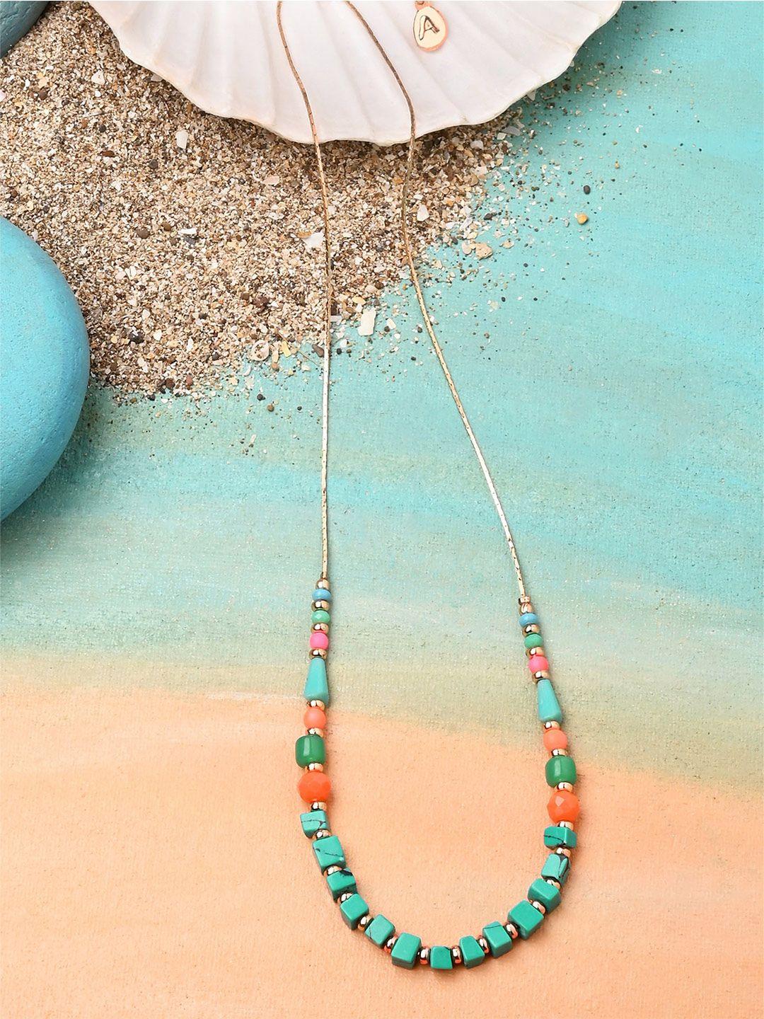 accessorize minimal artificial beads necklace