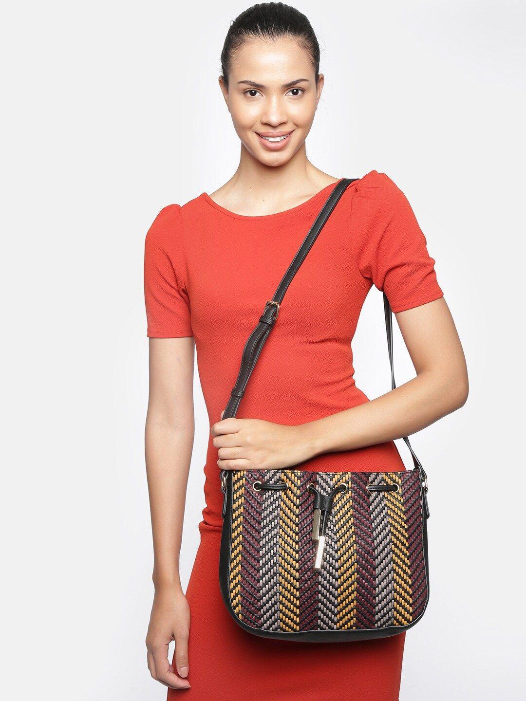 accessorize multicoloured textured sling bag