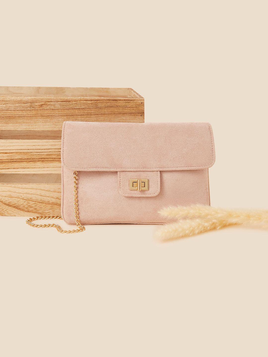 accessorize nude-coloured purse clutch